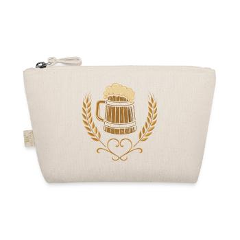 Traditional beer mug - folk festival &amp; beer garden - Organic Pouch - nature - Front