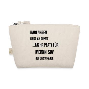 Cycling vs. SUV - Organic Pouch - nature - Front