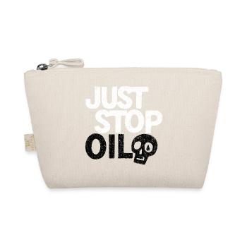 Graphique audacieux de protestation « Just Stop » - Trousse biologique - nature - Devant