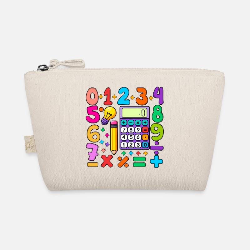 Number Day Maths Colourful Math Educational Design Organic Pouch