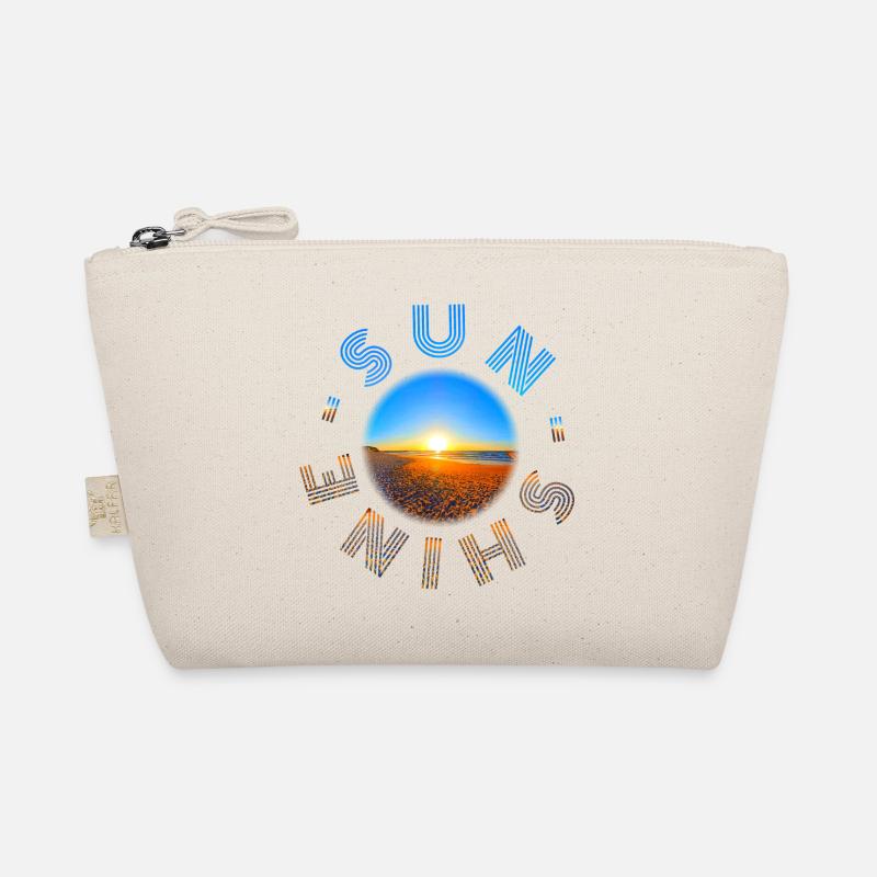 Coucher de soleil sur la plage Design Trousse biologique