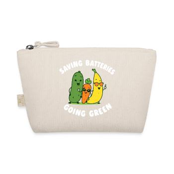 Save batteries Become environmentally friendly Cheeky Fr - Organic Pouch - nature - Front