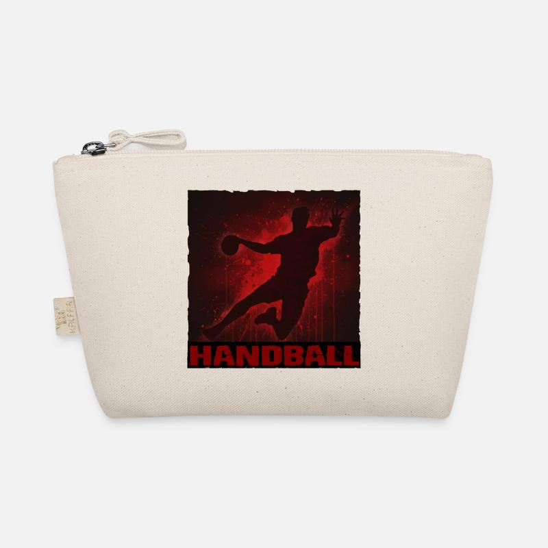 Imprimé silhouette de handball dynamique Trousse biologique