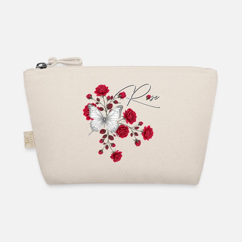 Pink and Butterfly Elegance Organic Pouch