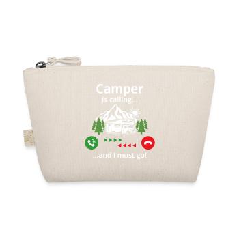 Camper is calling... and i must go - Organic Pouch - nature - Front