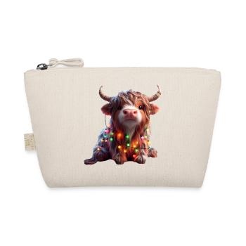 Vache mignonne avec des guirlandes lumineuses - Trousse biologique - nature - Devant