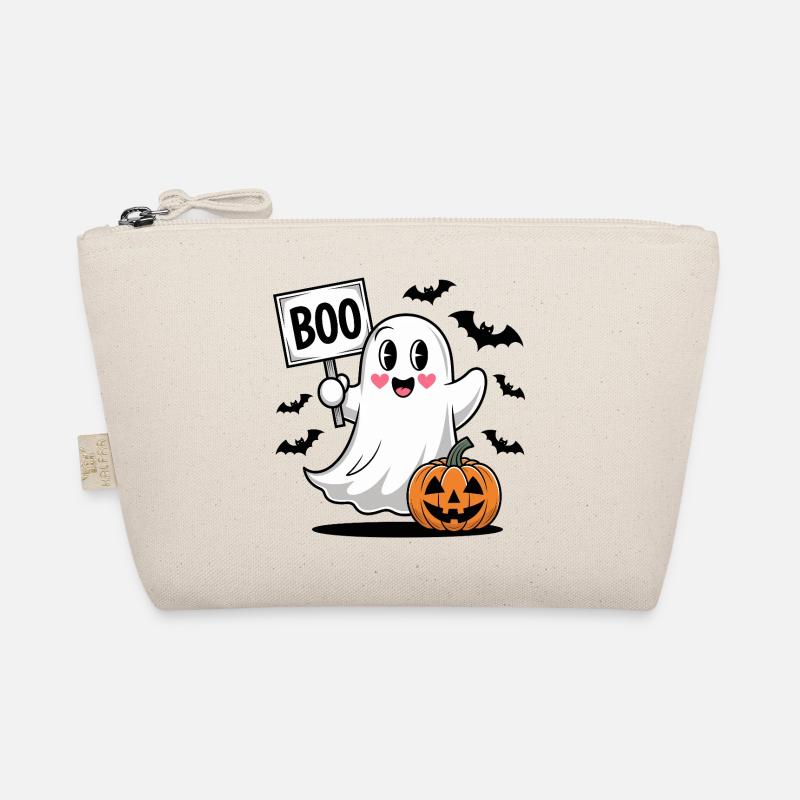 Halloween Boo Ghost avec citrouille Trousse biologique