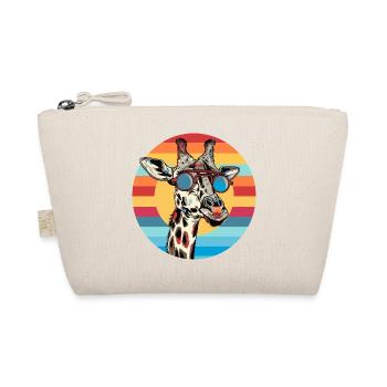 Giraffe picture with sunglasses - Organic Pouch - nature - Front