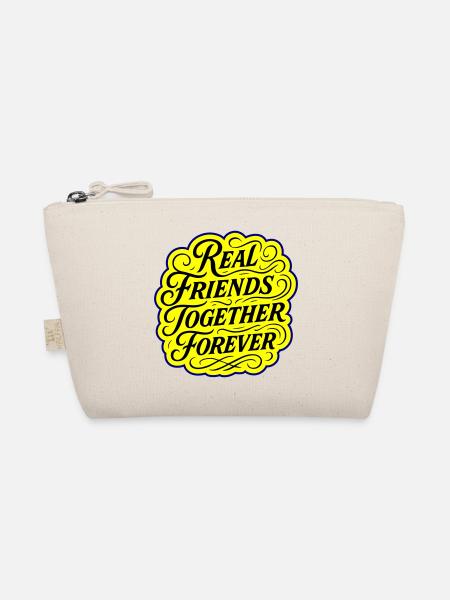 Real friends forever - Organic Pouch - nature - Front