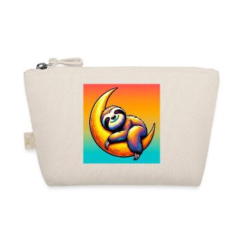 Sloth sleeps on the Moon - Organic Pouch - nature - Front