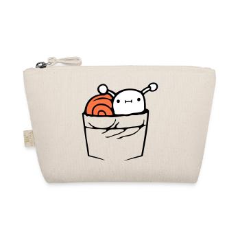 Schnecke Brusttasche Hemdtasche Tasche unterwegs - Bio-Täschchen - Natur - Vorne