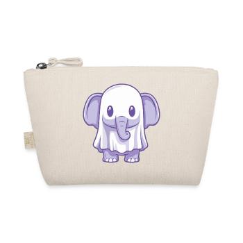 Éléphant Halloween Fantôme - Trousse biologique - nature - Devant