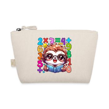 Number Day Mathy Sloth Reading Numbers - Organic Pouch - nature - Front