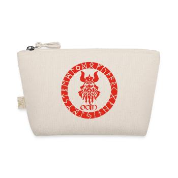 Dieu Odin et runes vikings rouges - Trousse biologique - nature - Devant