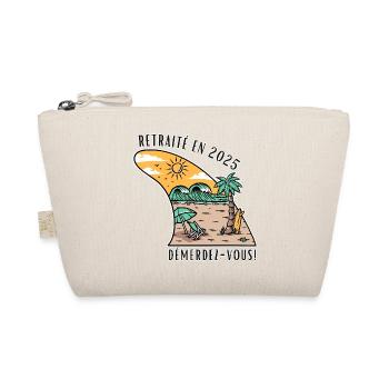 Retired in 2025, Beach and Surf Humor - Organic Pouch - nature - Front