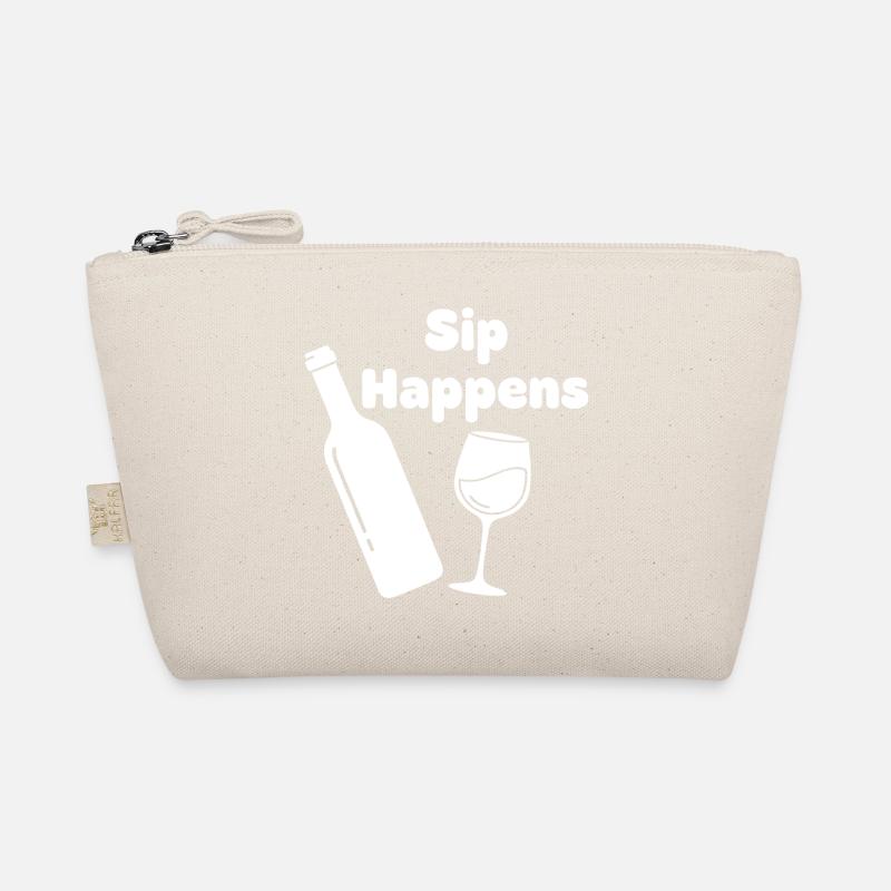 Sip Happens Bouteille de vin Verre Trousse biologique