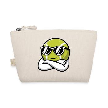 Cool Tennis Ball - Sports Logo - Organic Pouch - nature - Front