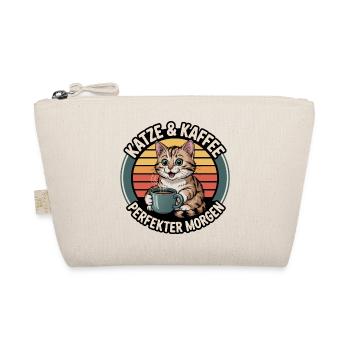 Cat & Coffee Perfect Morning - Organic Pouch - nature - Front