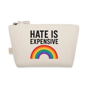 Hate Is Expensive Rainbow - Organic Pouch - nature - Front