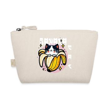 Chat banane kawaii - Trousse biologique - nature - Devant