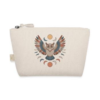 Boho Eule - Bio-Täschchen - Natur - Vorne