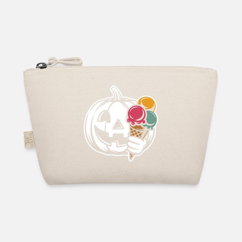 Kürbis Lächeln Eiscreme Bio-Täschchen