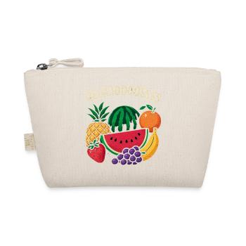 Cheerful Tropical Fruit Splatter - Organic Pouch - nature - Front