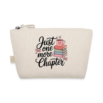 Just One More Chapter – Cozy Booklover Design - Organic Pouch - nature - Front