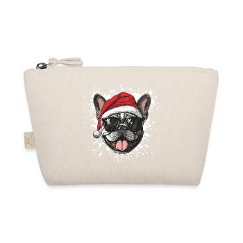 Buldog Français Chien Noël Drôle - Trousse biologique - nature - Devant