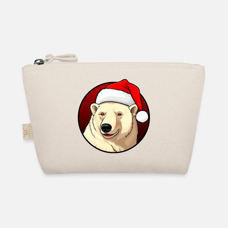 Polar Bears Christmas Organic Pouch