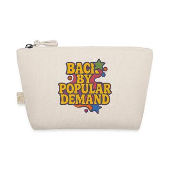 De retour par Popular Demand Retro Script - Trousse biologique - nature - Devant