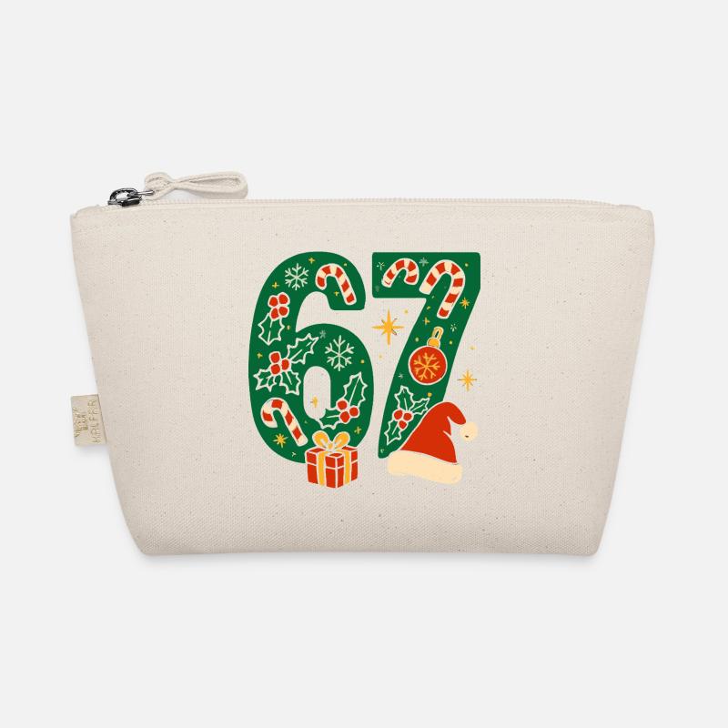 Christmas 6-7 Fun 67 Number 6 7 Xmas Six Seven Organic Pouch