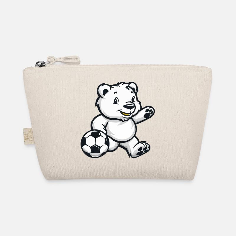 Eisbär Fußball Comic Bio-Täschchen