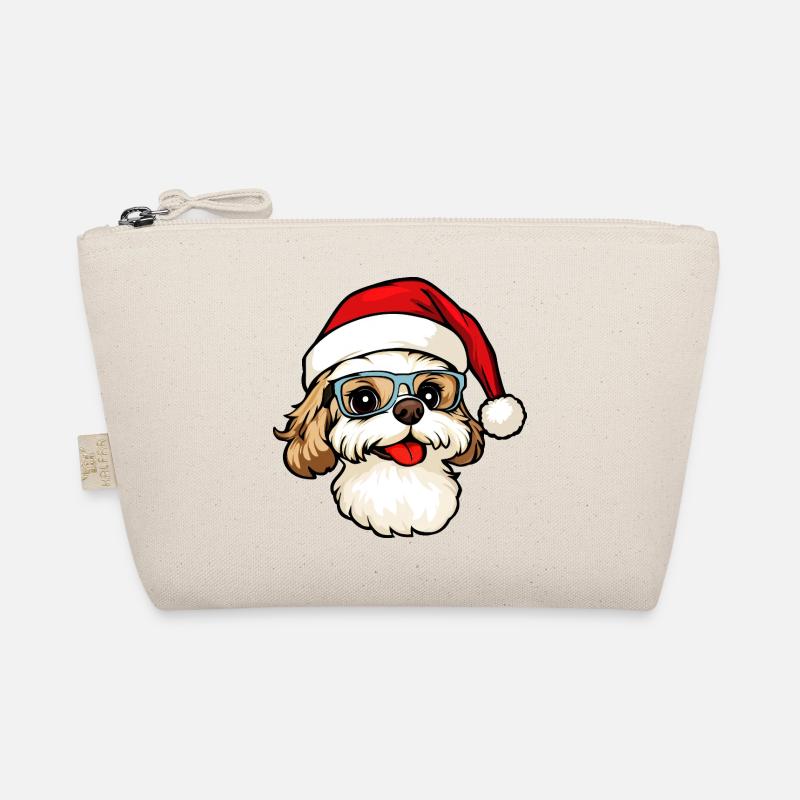 Hunde Weihnachten Bio-Täschchen