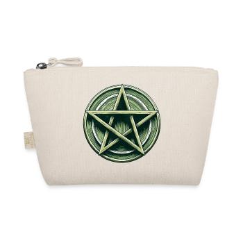 Emerald Pentagram Crest - Organic Pouch - nature - Front