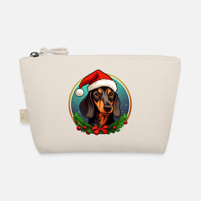 Weihnachten Dackel Bio-Täschchen
