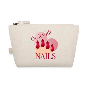 Faites-le avec des ongles – design d’ongles rouges avec cœur - Trousse biologique - nature - Devant
