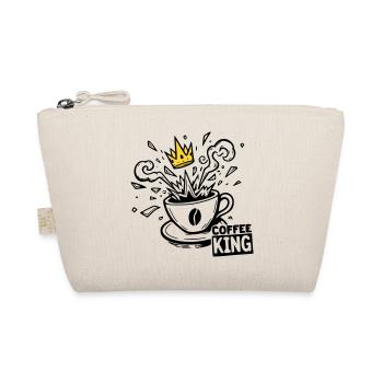 Grind or Die: coffee king krone graffiti kaffee - Organic Pouch - nature - Front