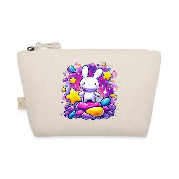 Cuddly bunny in the sugar storm - Organic Pouch - nature - Front
