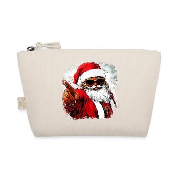 Weihnachtsmann Hip Hop - Bio-Täschchen - Natur - Vorne