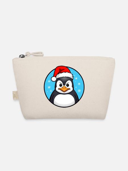 Pingouin de Noël - Trousse biologique - nature - Devant