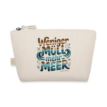 Less Waste More Sea Environmental Awareness Statement - Organic Pouch - nature - Front