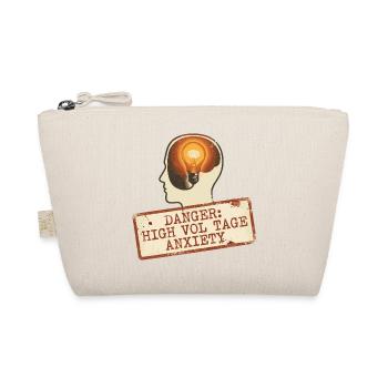 High Voltage Anxiety Warning Sign - Organic Pouch - nature - Front