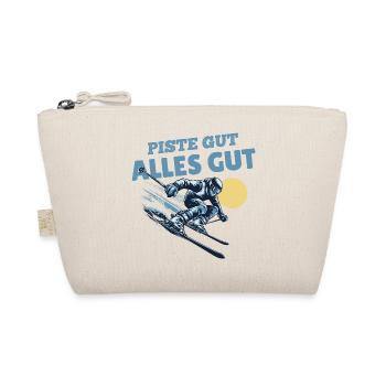 Piste good All good Skier saying - Organic Pouch - nature - Front
