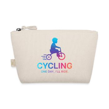 One Day I'll Ride Cycling - Organic Pouch - nature - Front
