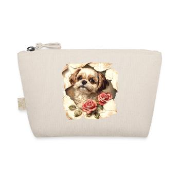 Shih Tzu Flowers - Organic Pouch - nature - Front