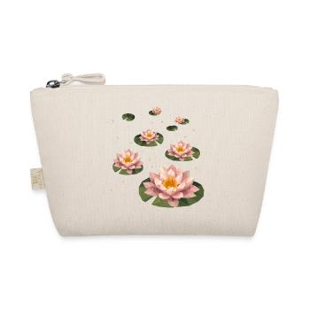 Several polygonal water lilies on green leaves - Organic Pouch - nature - Front