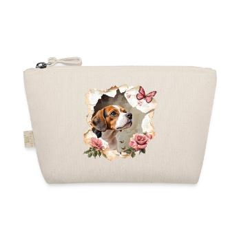 Beagle avec papillon - Trousse biologique - nature - Devant