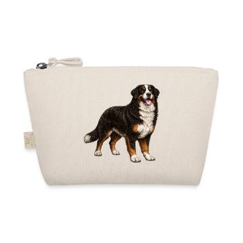 Vintage Bernersennenhund Illustration – Hundtreue - Bio-Täschchen - Natur - Vorne