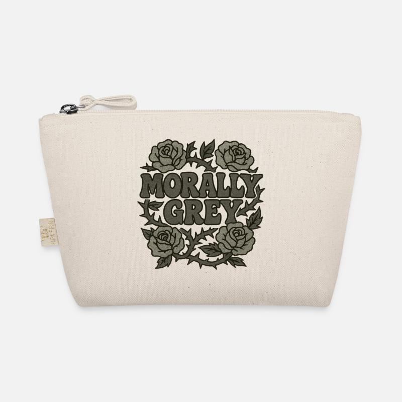 Moralisch Grey Roses Grunge Bio-Täschchen